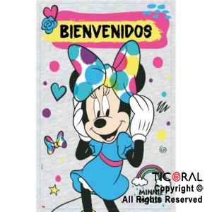 MINNIE AFICHE BIENVENIDOS CON RECORDATORIO x 2